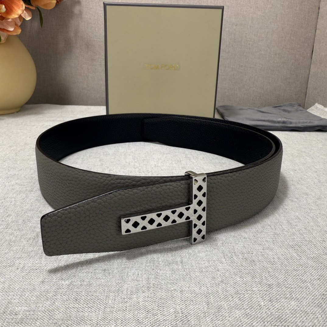 Tom Ford 톰포드 톰 포드 더블페이스 소가죽 T 버클 벨트 1