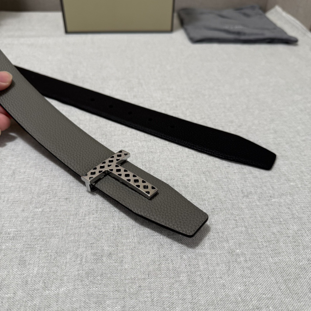 Tom Ford 톰포드 톰 포드 더블페이스 소가죽 T 버클 벨트 4