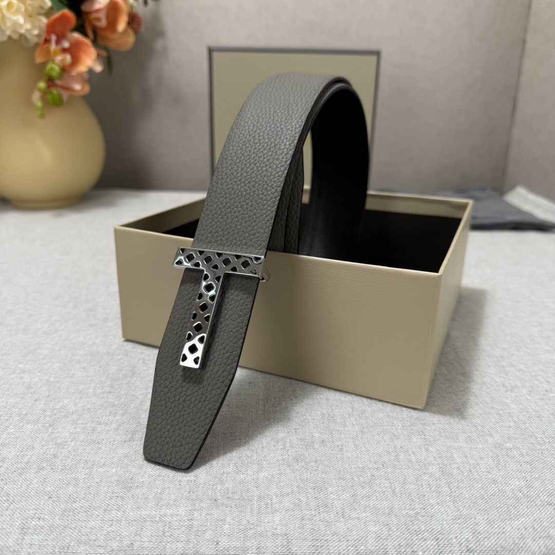 Tom Ford 톰포드 톰 포드 더블페이스 소가죽 T 버클 벨트 5