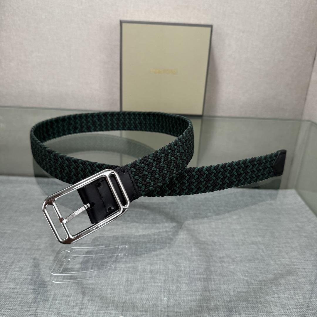 Tom Ford 톰포드 톰 포드 헤링본 짜임 가죽 버클 벨트 4