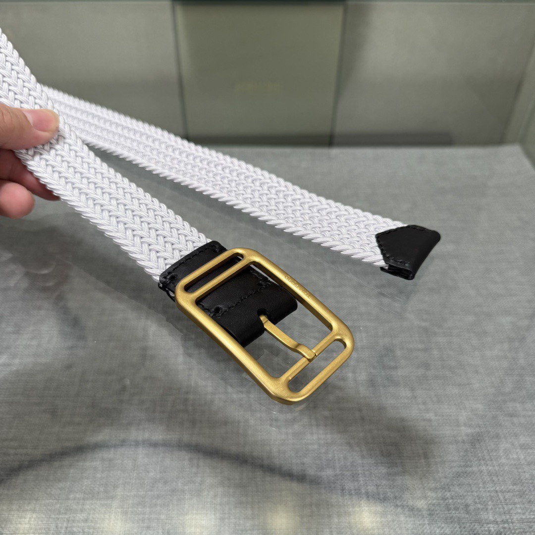 Tom Ford 톰포드 톰 포드 헤링본 짜임 가죽 버클 벨트 3