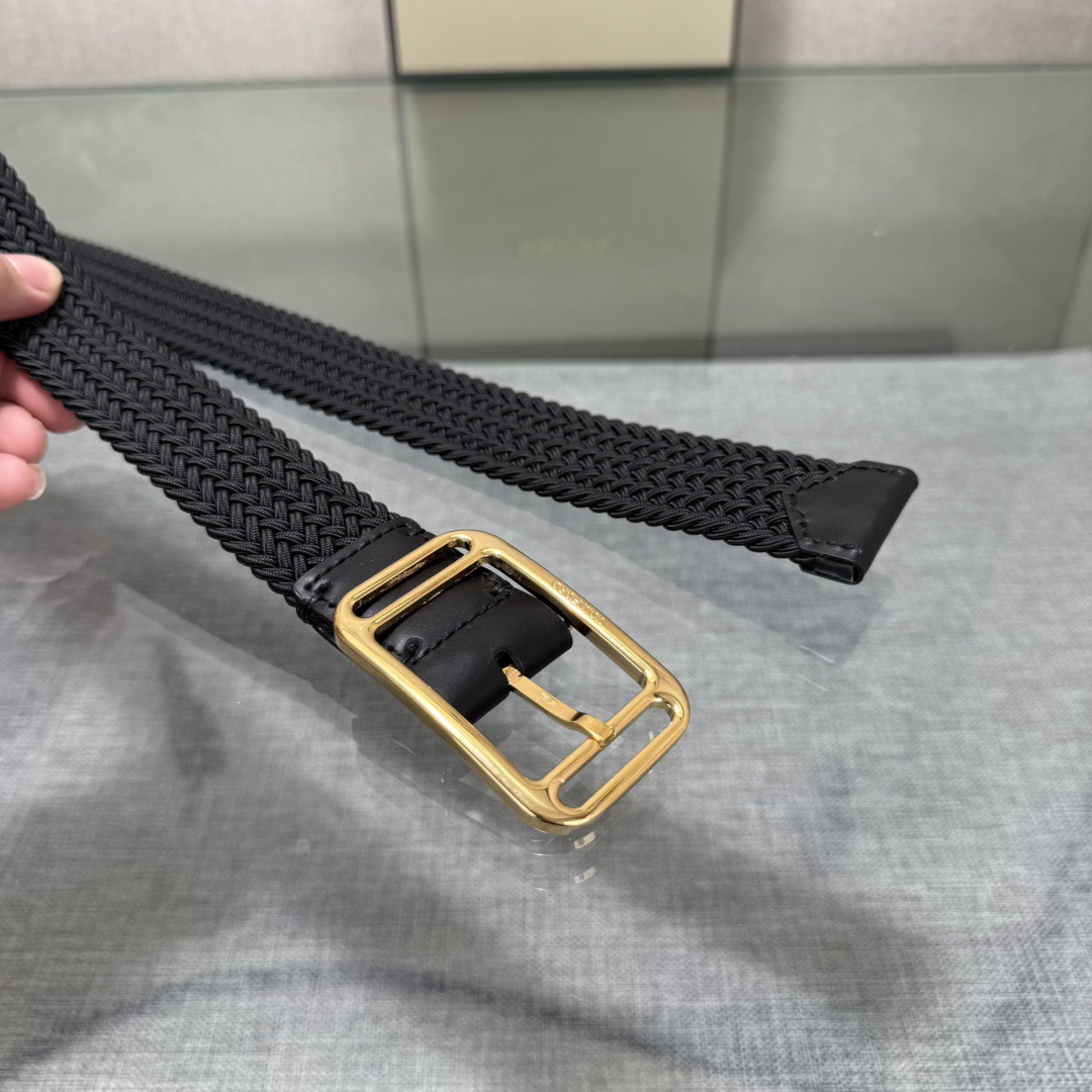 Tom Ford 톰포드 톰 포드 헤링본 짜임 가죽 버클 벨트 9