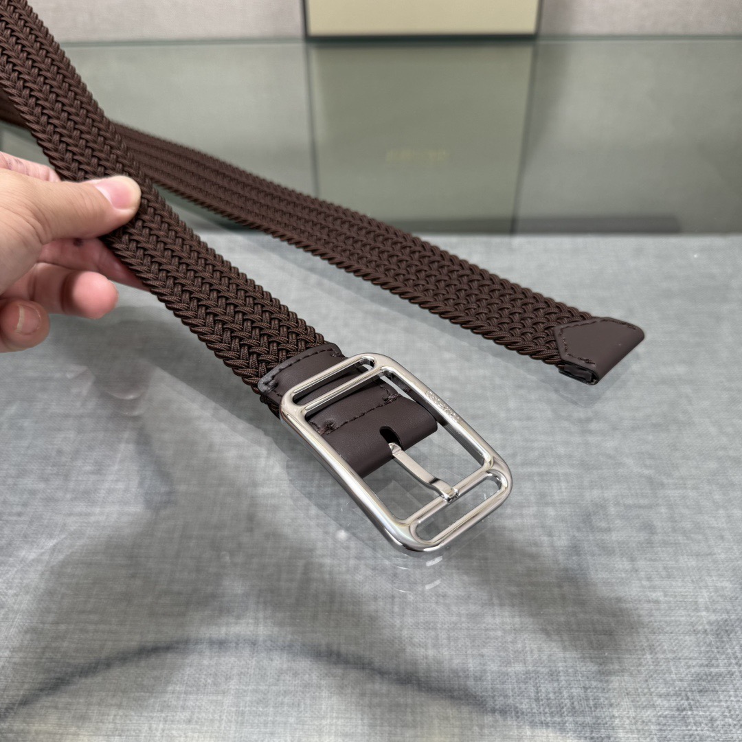 Tom Ford 톰포드 톰 포드 헤링본 짜임 가죽 버클 벨트 4