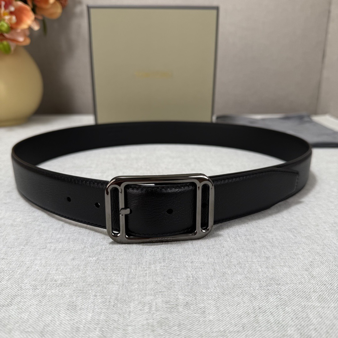 Tom Ford 톰포드 톰 포드 더블 프레임 버클 소가죽 벨트 1