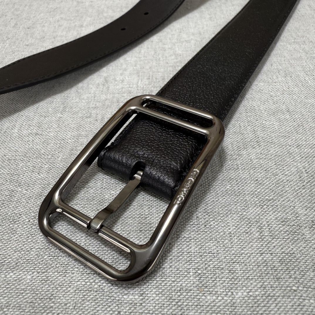 Tom Ford 톰포드 톰 포드 더블 프레임 버클 소가죽 벨트 7