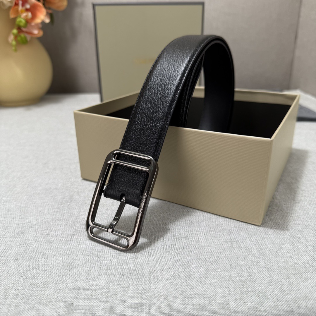 Tom Ford 톰포드 톰 포드 더블 프레임 버클 소가죽 벨트 8