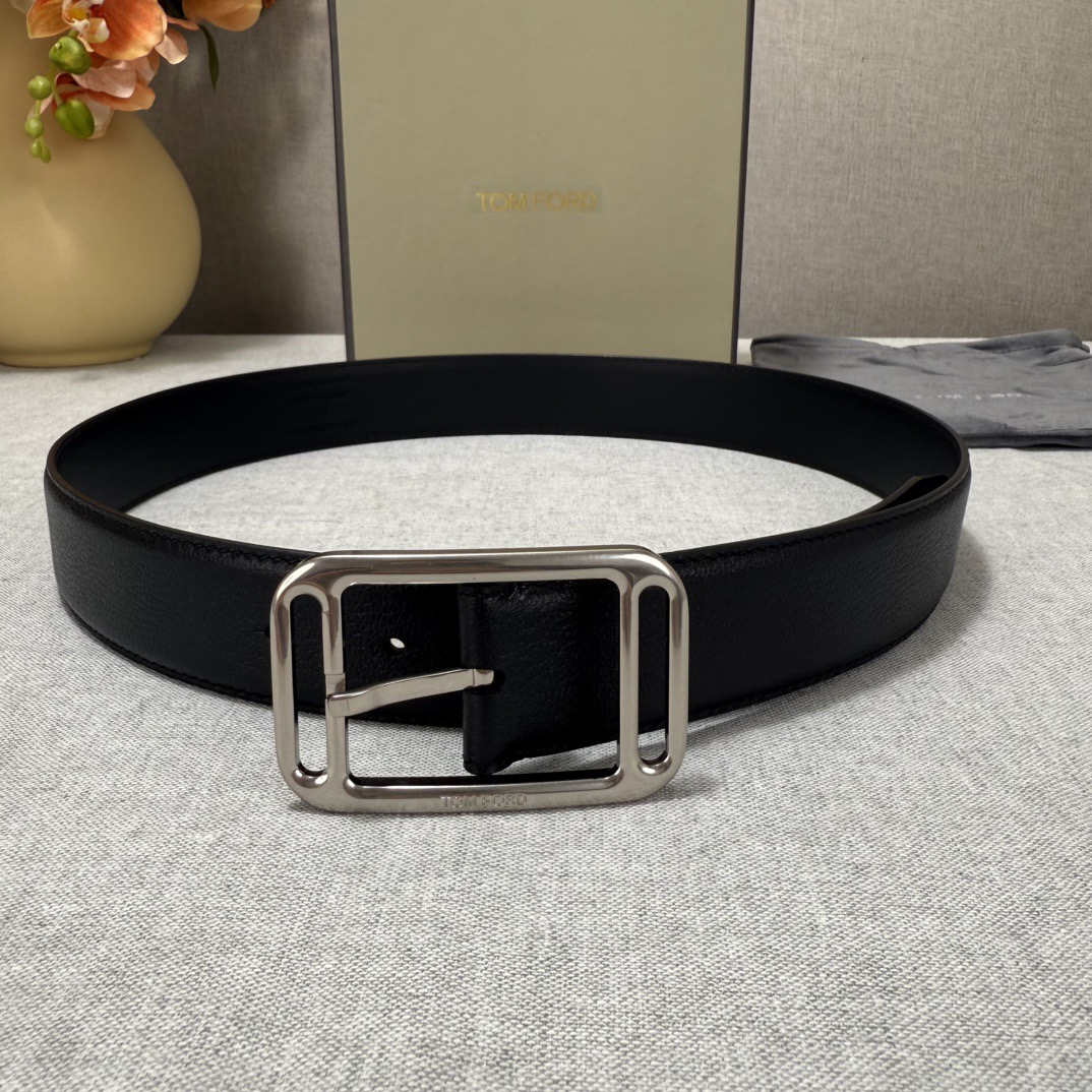 Tom Ford 톰포드 톰 포드 더블 프레임 버클 소가죽 벨트 10