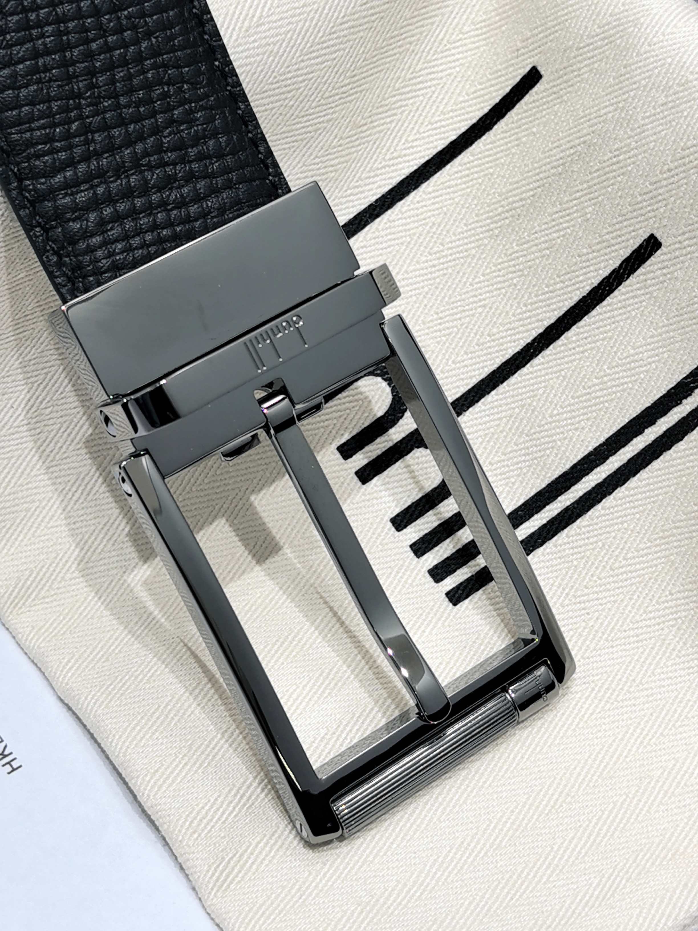 Dunhill 던힐 35mm 블랙 양면 가죽 벨트 11