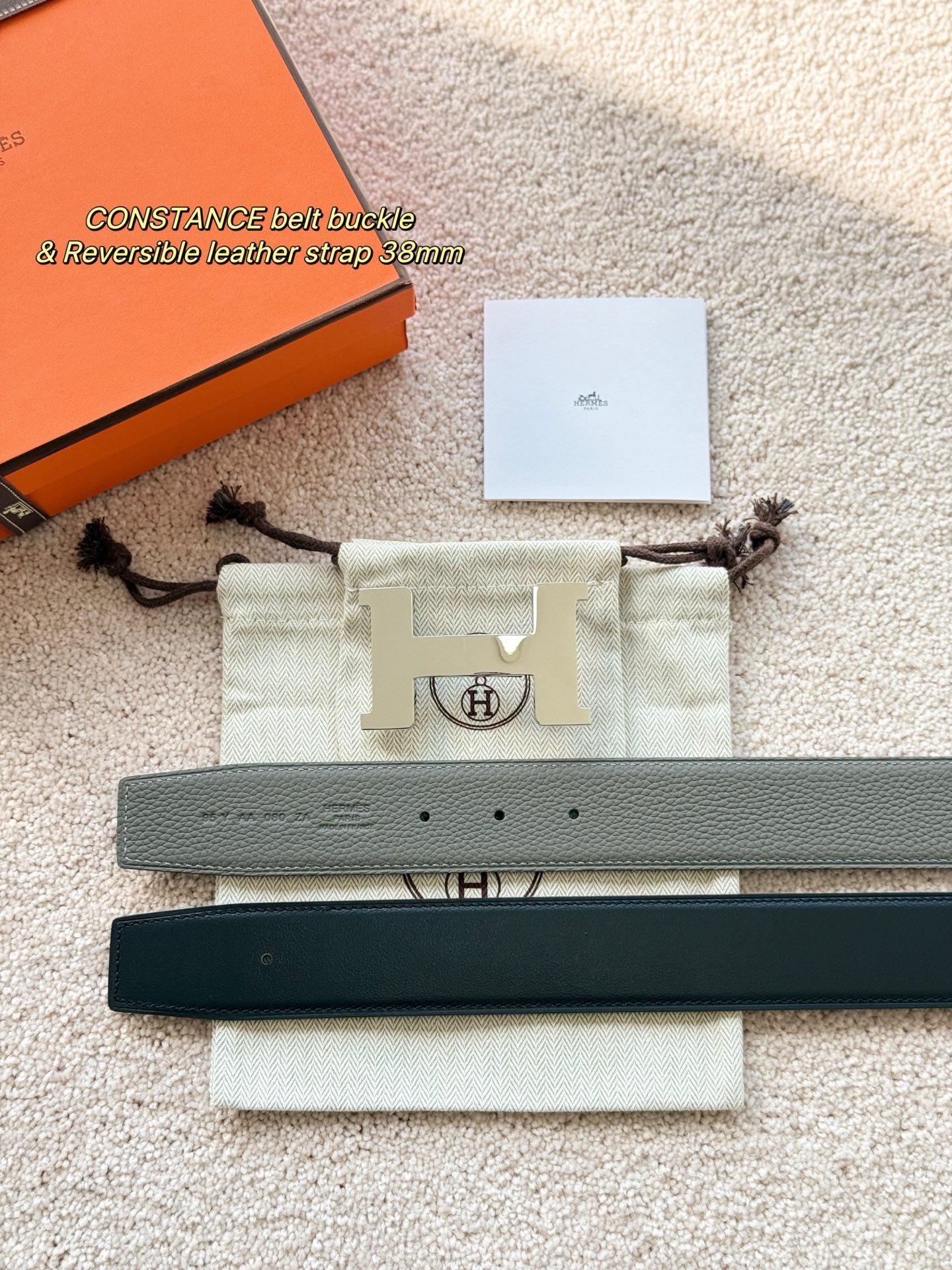 Hermes 에르메스 콘스탄스 토고 리버서블 남성 벨트 38mm 1