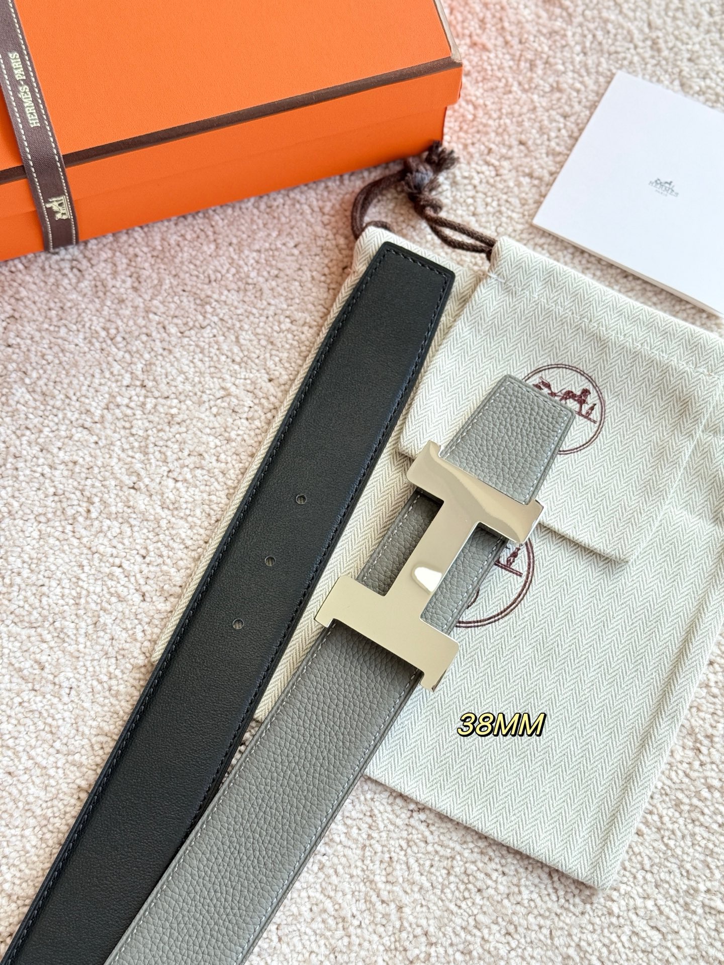 Hermes 에르메스 콘스탄스 토고 리버서블 남성 벨트 38mm 4