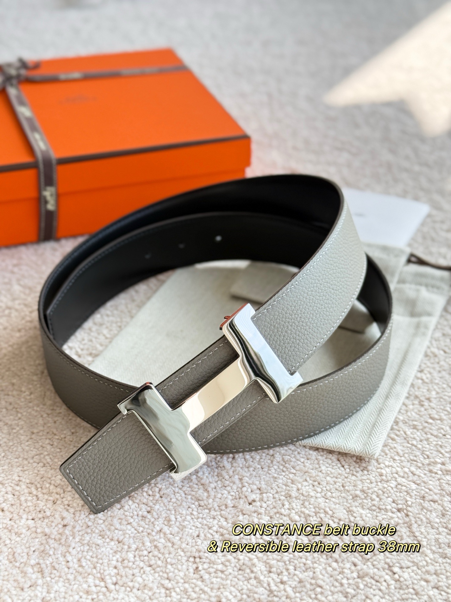 Hermes 에르메스 콘스탄스 토고 리버서블 남성 벨트 38mm 6