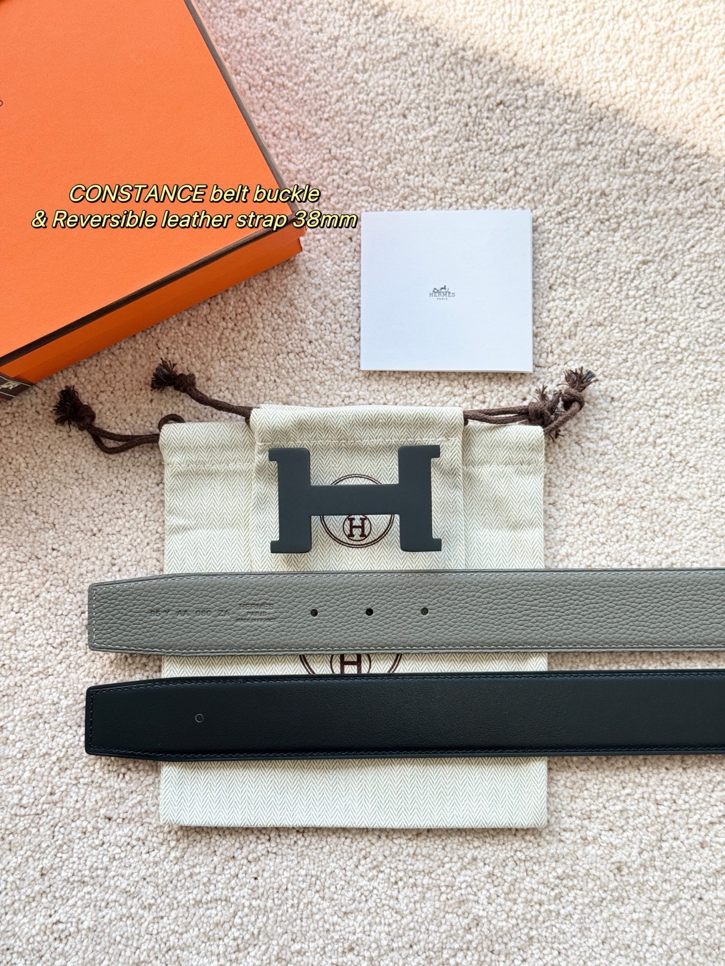 Hermes 에르메스 콘스탄스 토고 리버서블 남성 벨트 38mm 7