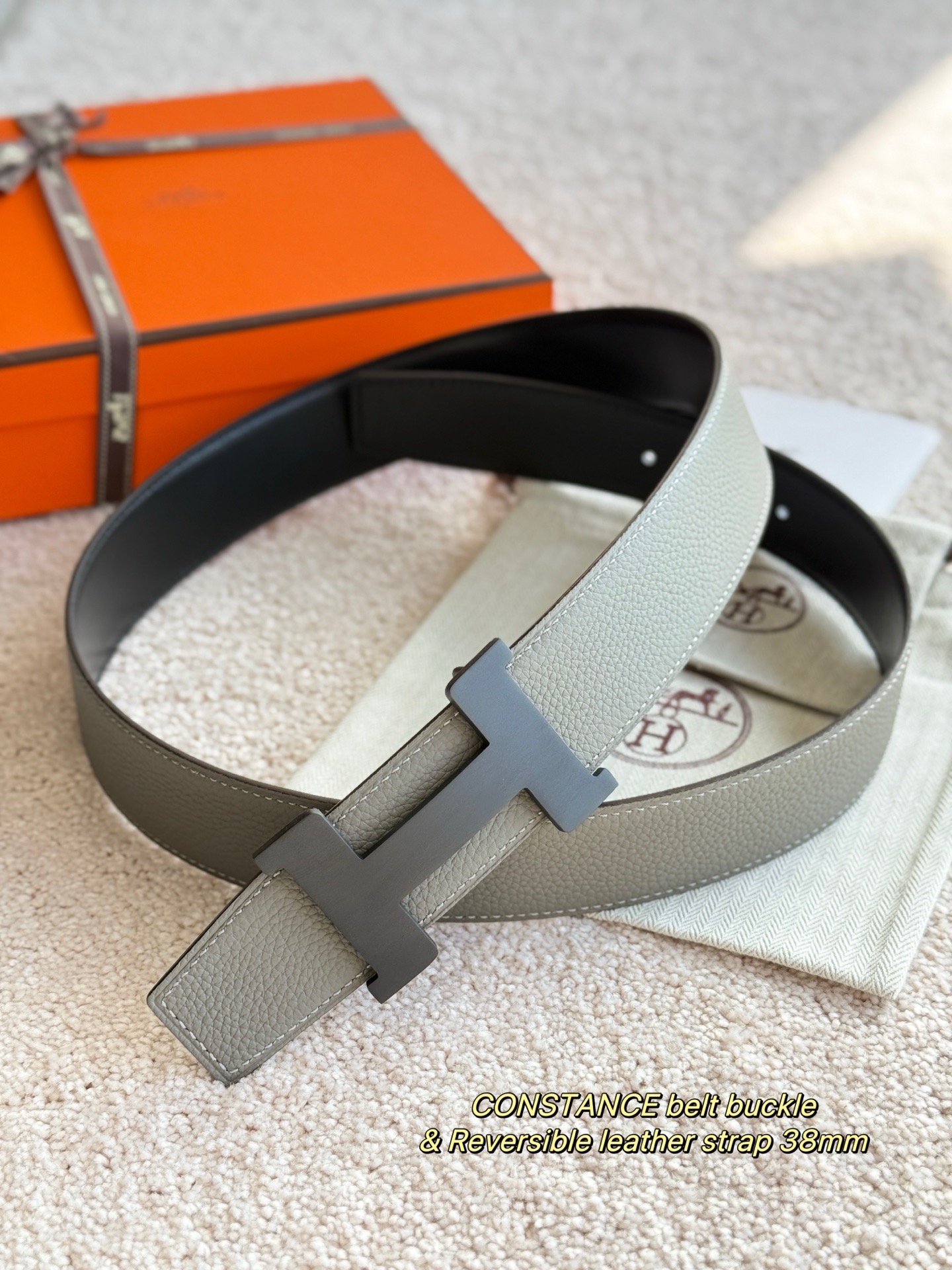 Hermes 에르메스 콘스탄스 토고 리버서블 남성 벨트 38mm 12