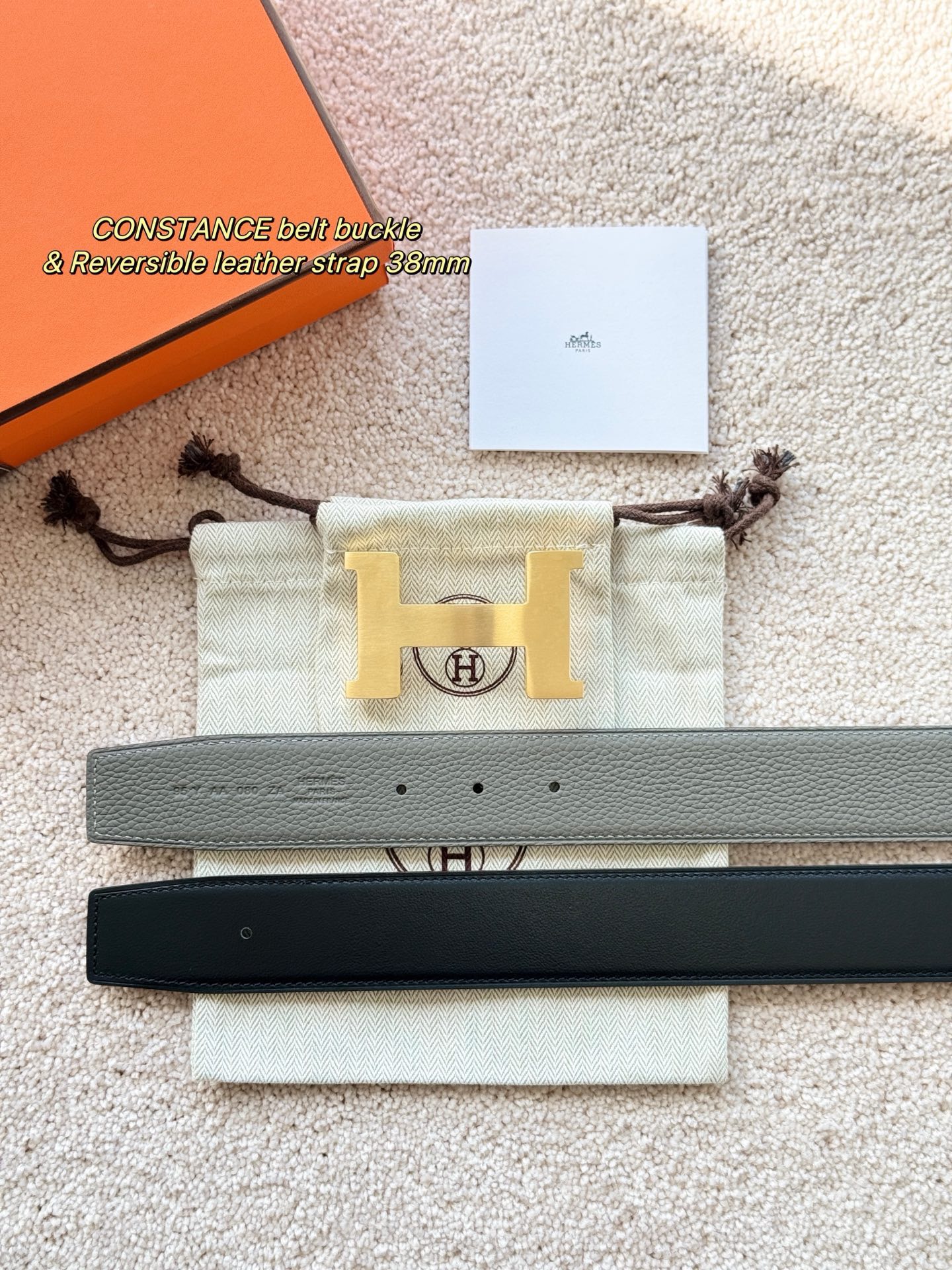 Hermes 에르메스 콘스탄스 토고 리버서블 남성 벨트 38mm 1