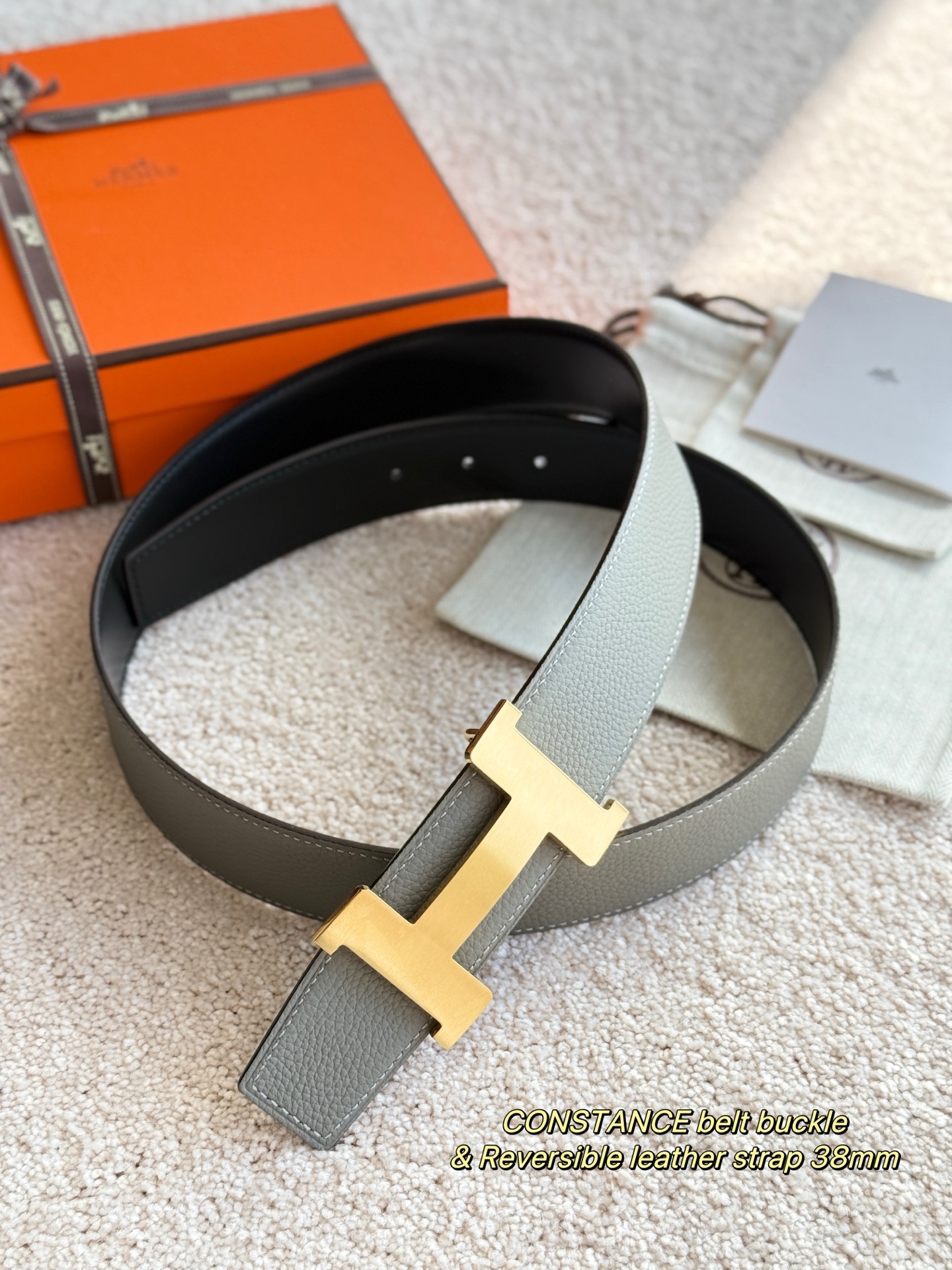 Hermes 에르메스 콘스탄스 토고 리버서블 남성 벨트 38mm 6