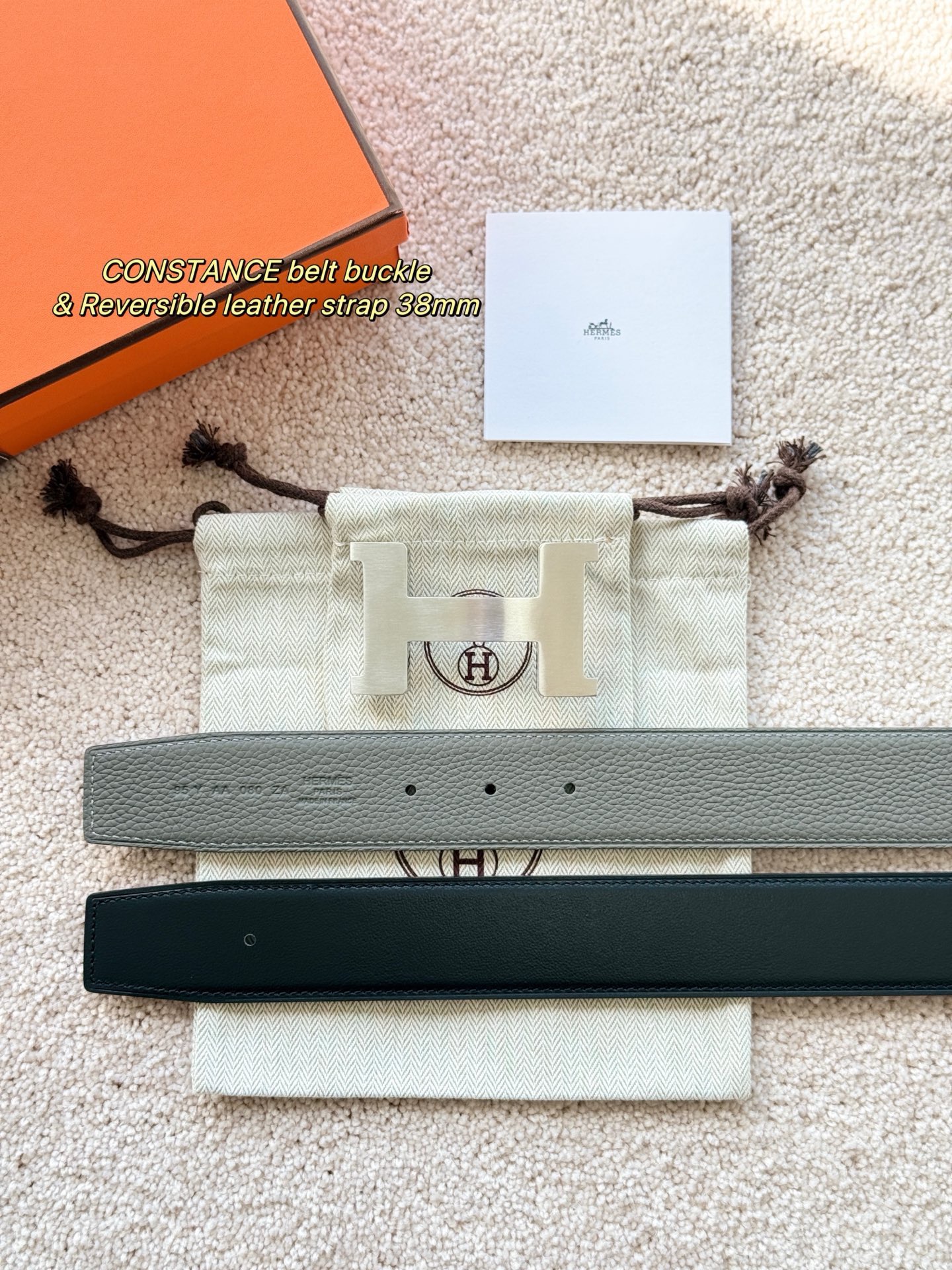 Hermes 에르메스 콘스탄스 토고 리버서블 남성 벨트 38mm 7