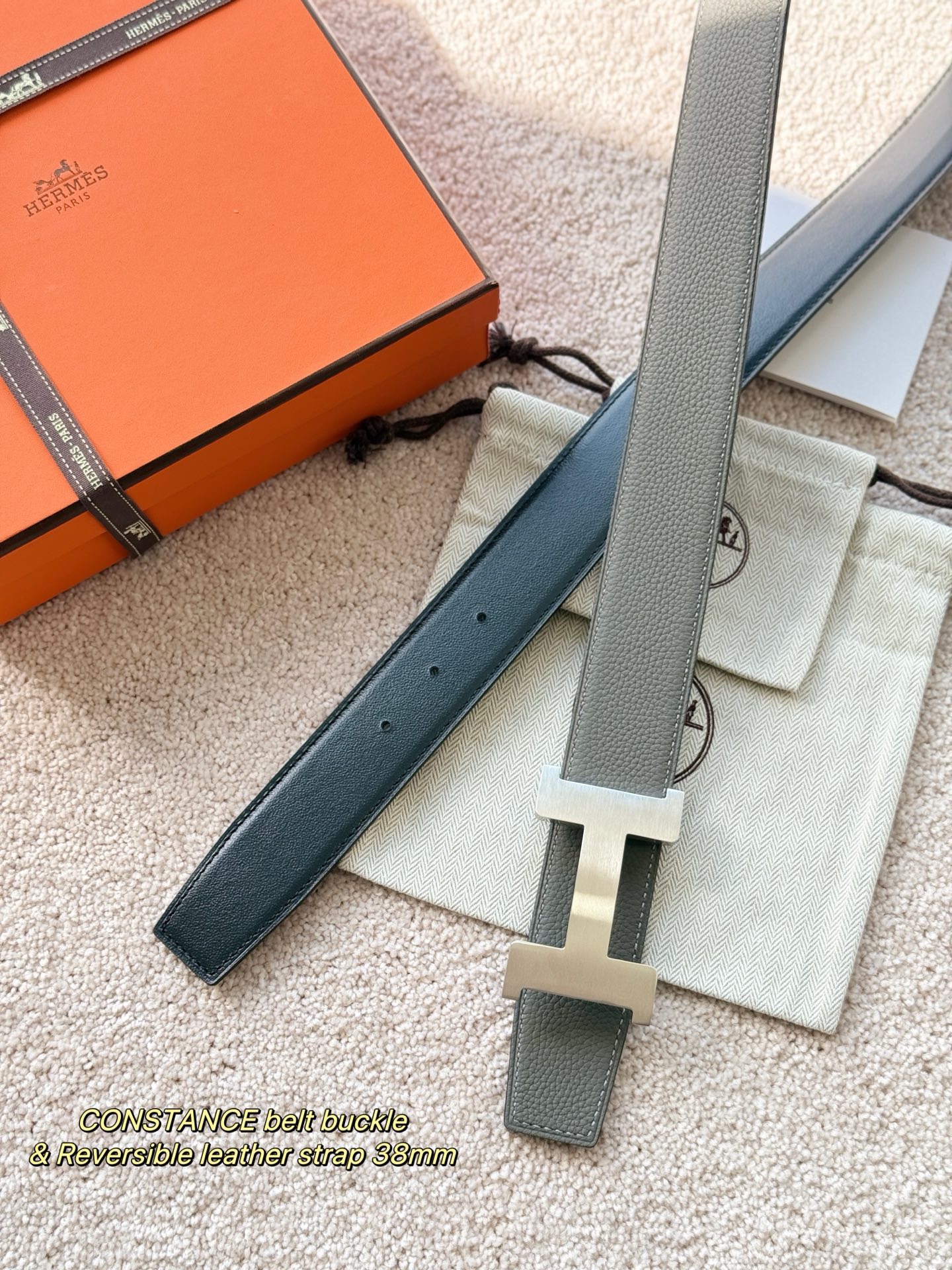 Hermes 에르메스 콘스탄스 토고 리버서블 남성 벨트 38mm 8