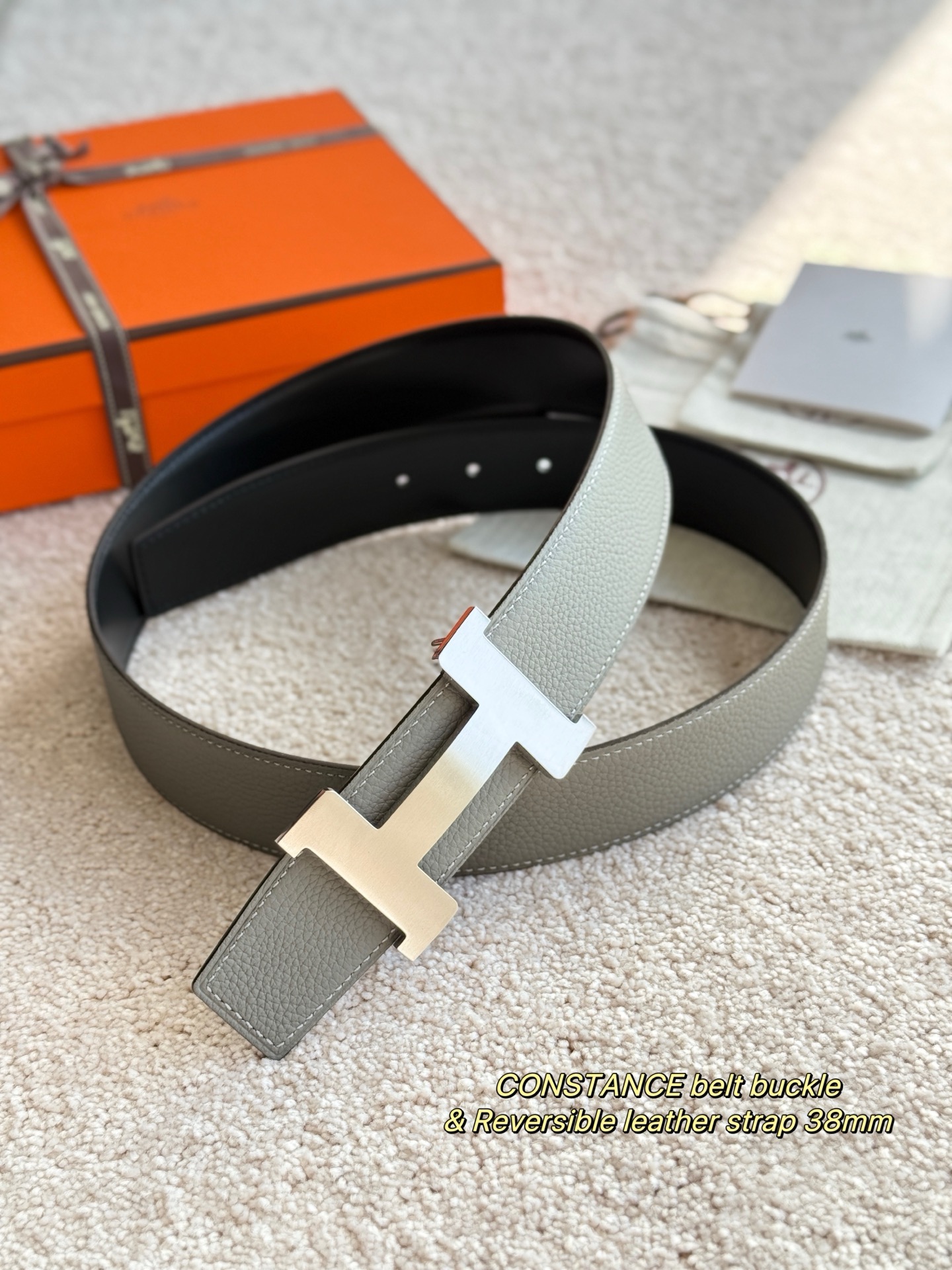 Hermes 에르메스 콘스탄스 토고 리버서블 남성 벨트 38mm 12