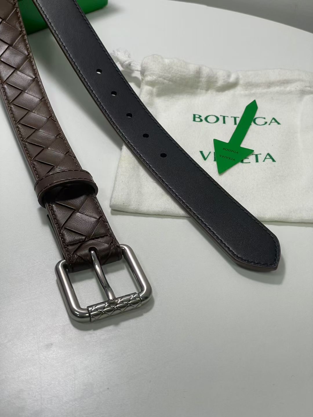 Bottega Veneta 보테가베네타 보테가 베네타 인트레치아토 송아지가죽 벨트 6