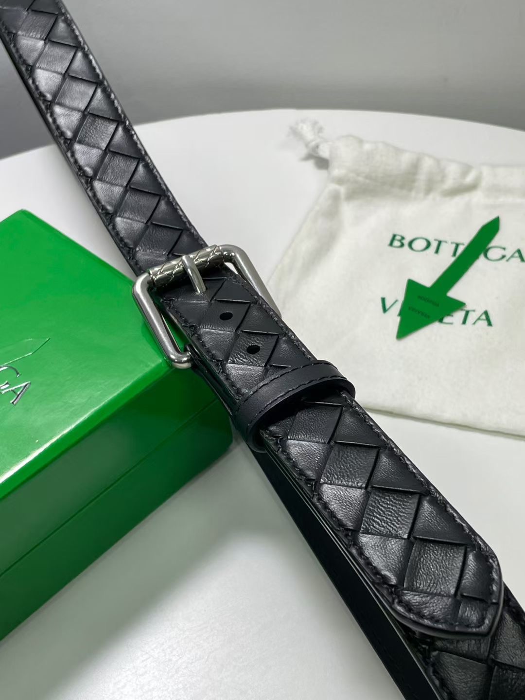 Bottega Veneta 보테가베네타 보테가 베네타 인트레치아토 송아지가죽 벨트 7