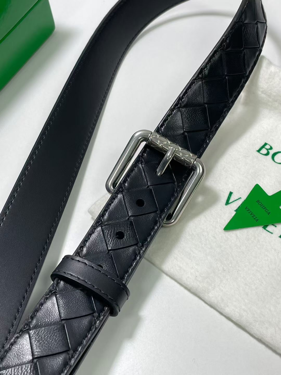 Bottega Veneta 보테가베네타 보테가 베네타 인트레치아토 송아지가죽 벨트 8