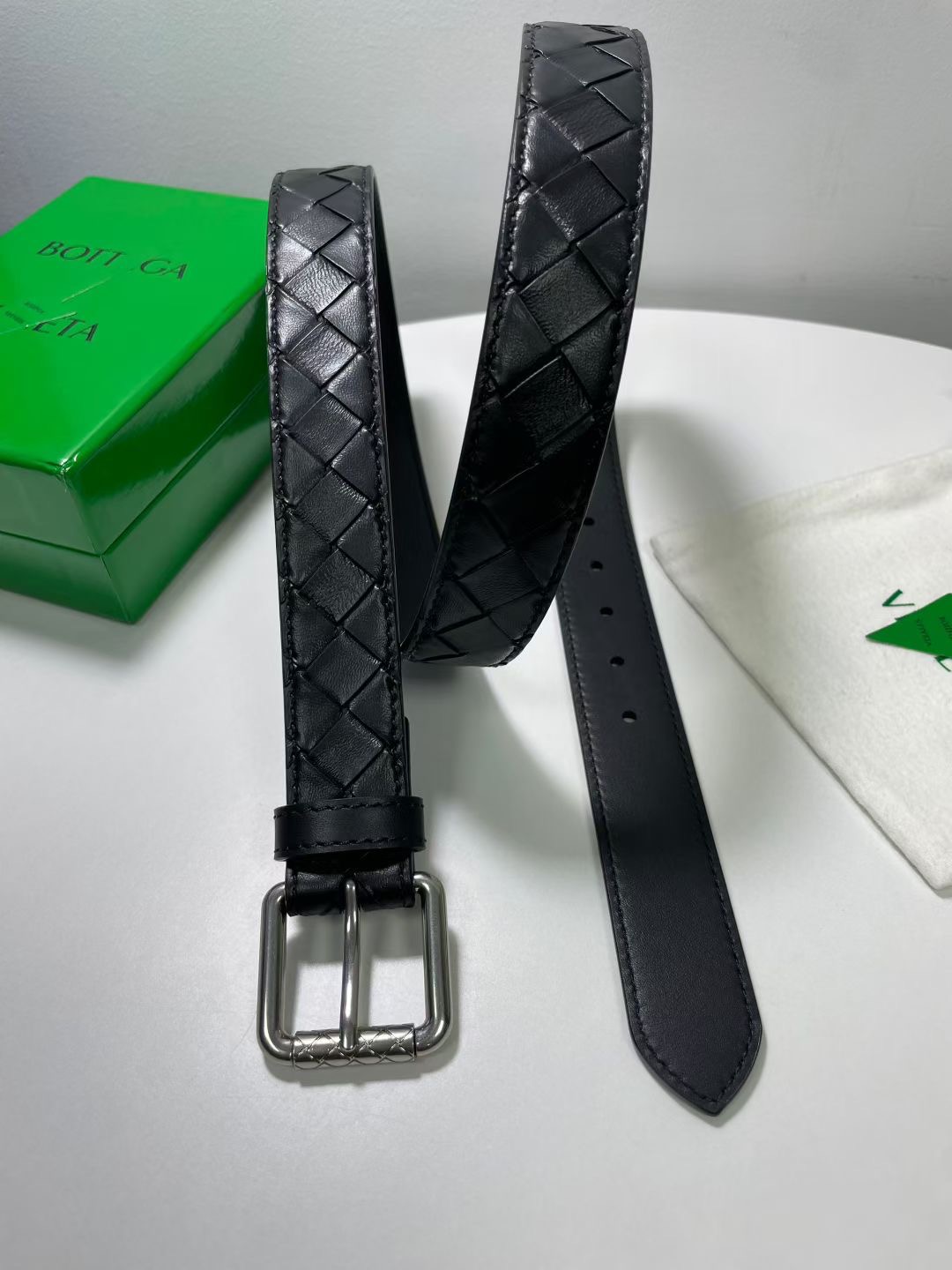 Bottega Veneta 보테가베네타 보테가 베네타 인트레치아토 송아지가죽 벨트 11