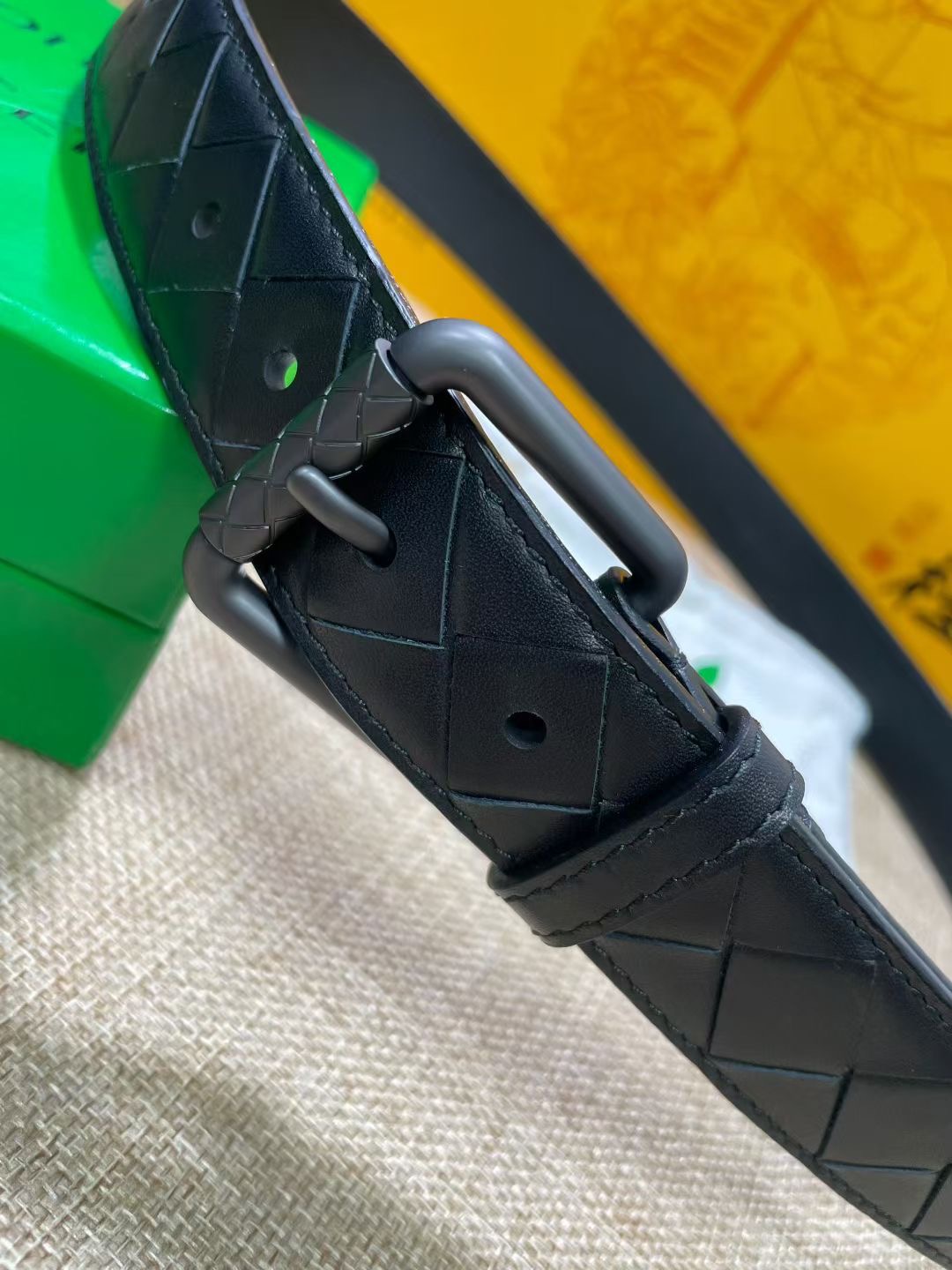 Bottega Veneta 보테가베네타 보테가 베네타 인트레치아토 송아지가죽 벨트 3