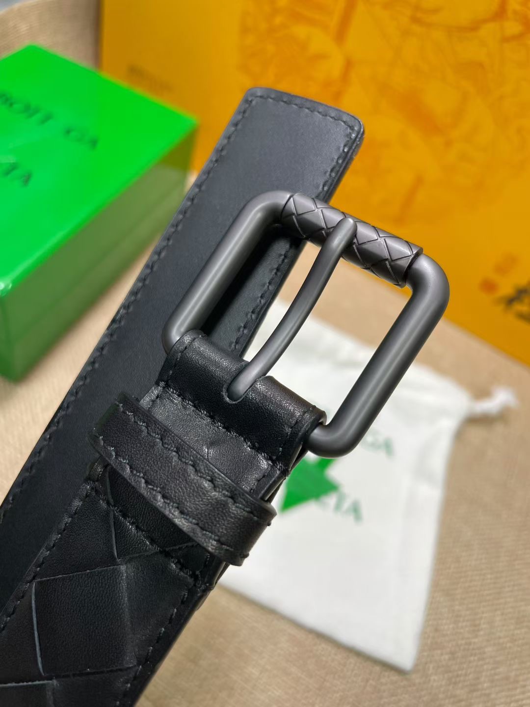 Bottega Veneta 보테가베네타 보테가 베네타 인트레치아토 송아지가죽 벨트 6