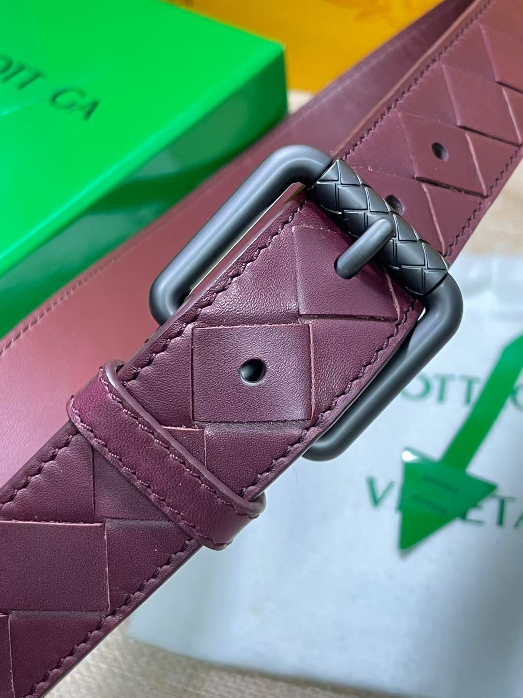 Bottega Veneta 보테가베네타 보테가 베네타 인트레치아토 송아지가죽 벨트 2
