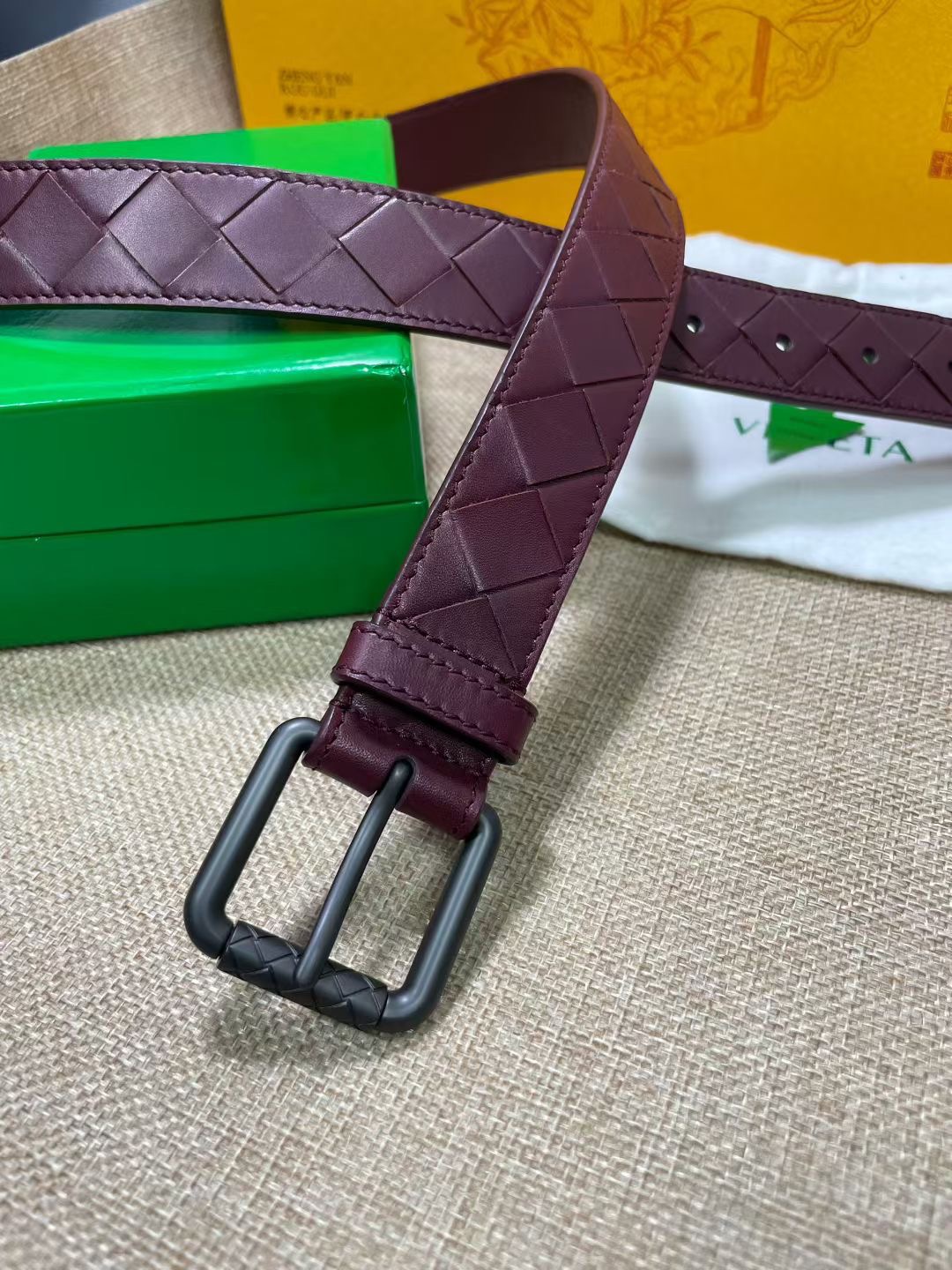 Bottega Veneta 보테가베네타 보테가 베네타 인트레치아토 송아지가죽 벨트 5