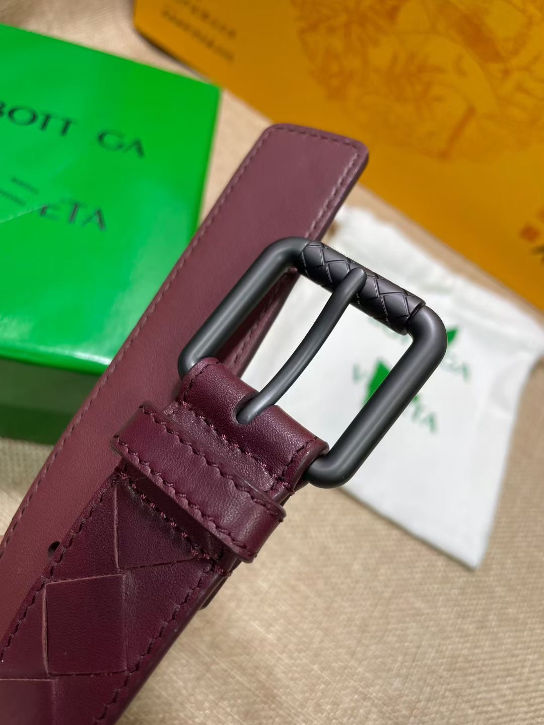 Bottega Veneta 보테가베네타 보테가 베네타 인트레치아토 송아지가죽 벨트 6