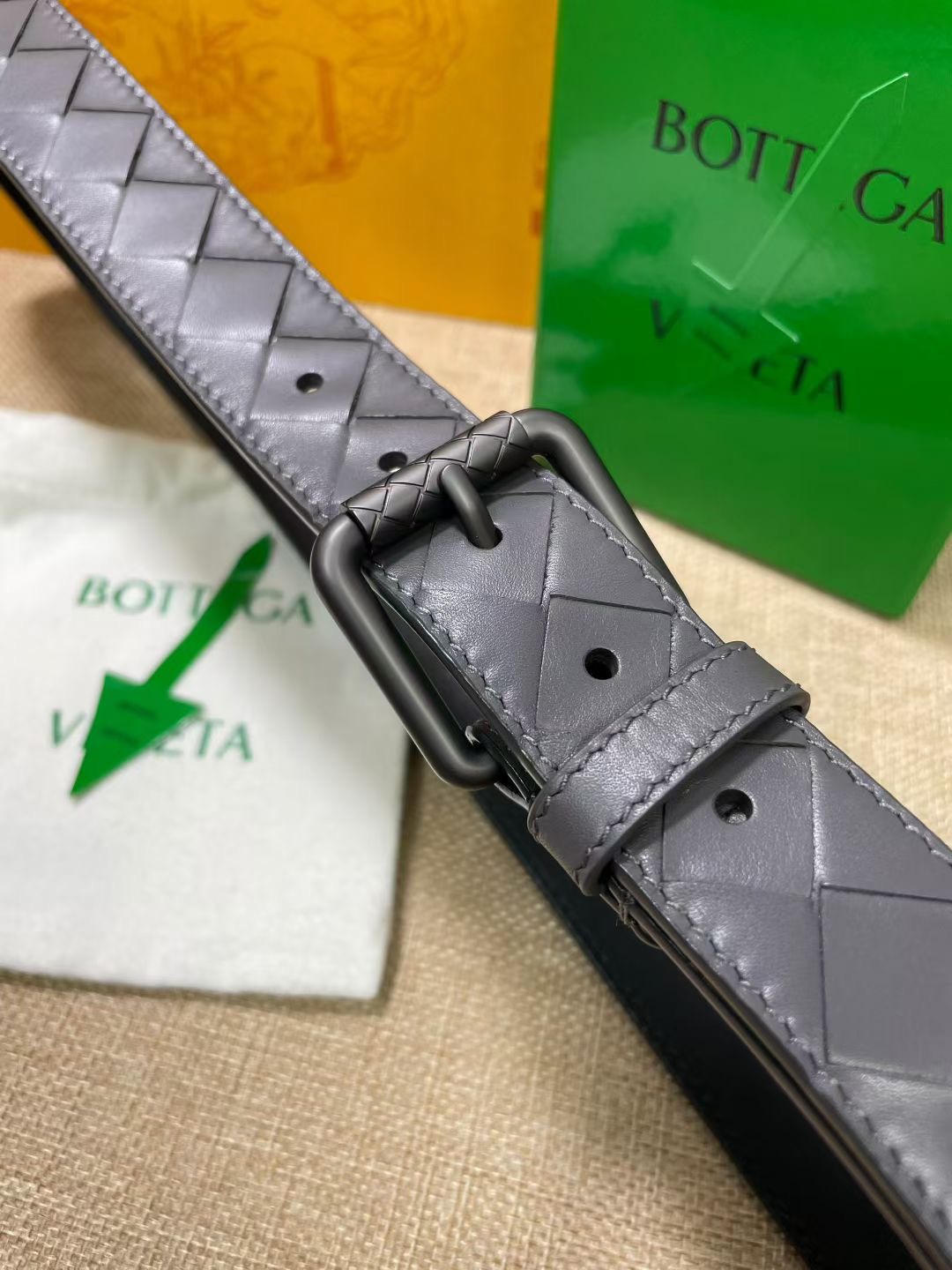 Bottega Veneta 보테가베네타 보테가 베네타 인트레치아토 송아지가죽 벨트 7