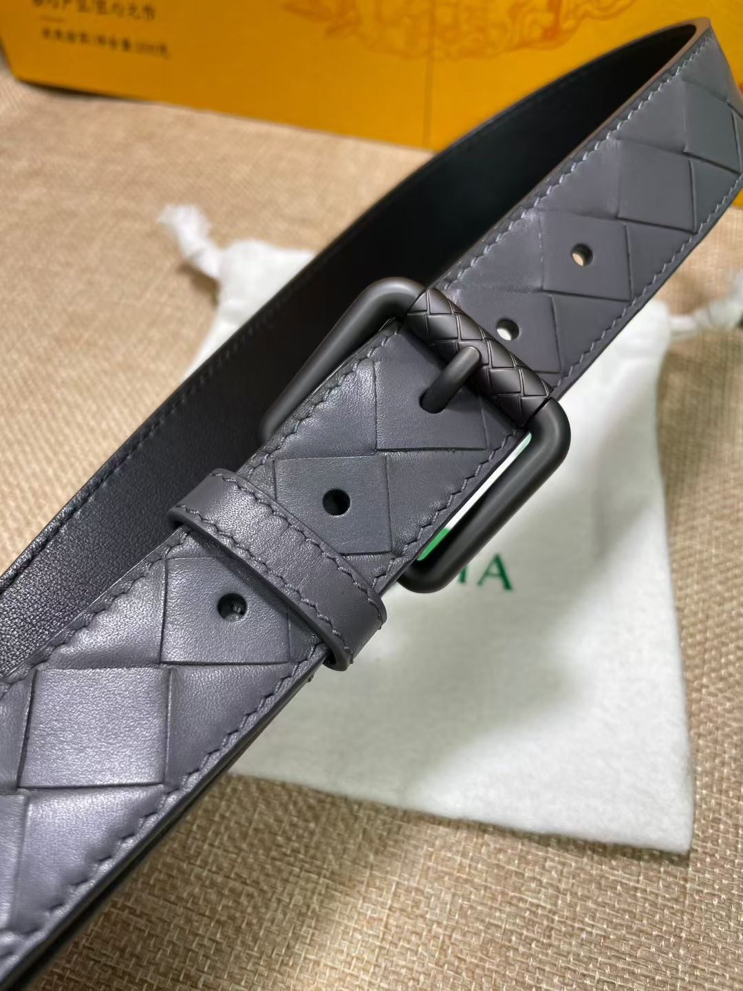 Bottega Veneta 보테가베네타 보테가 베네타 인트레치아토 송아지가죽 벨트 8