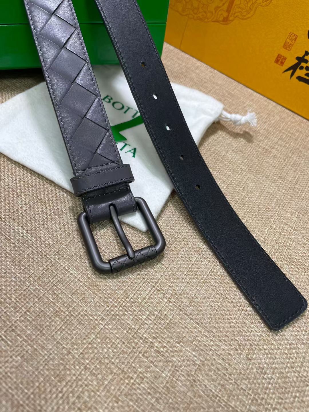 Bottega Veneta 보테가베네타 보테가 베네타 인트레치아토 송아지가죽 벨트 12