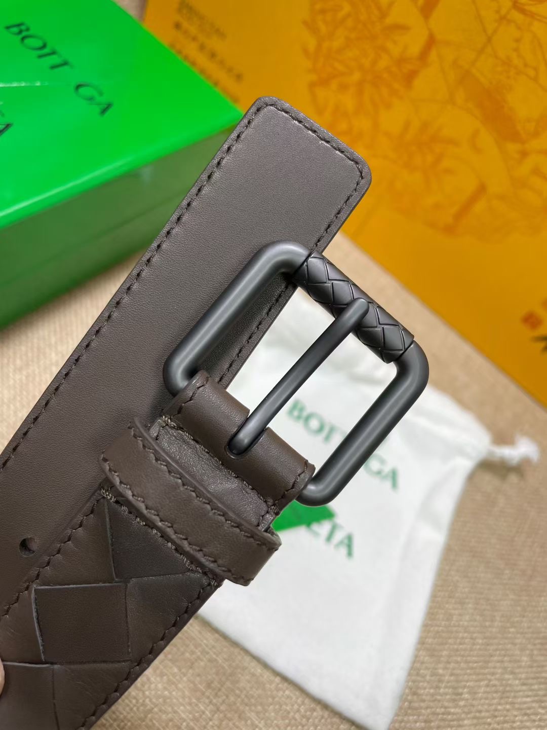 Bottega Veneta 보테가베네타 보테가 베네타 인트레치아토 송아지가죽 벨트 13