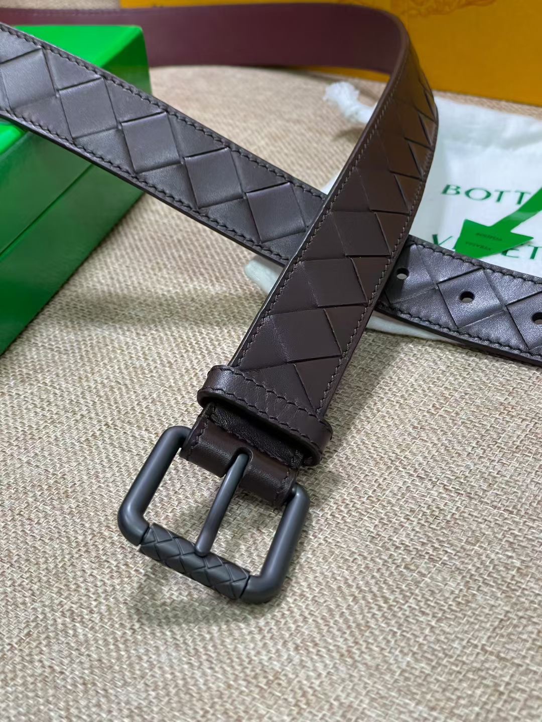 Bottega Veneta 보테가베네타 보테가 베네타 인트레치아토 송아지가죽 벨트 5