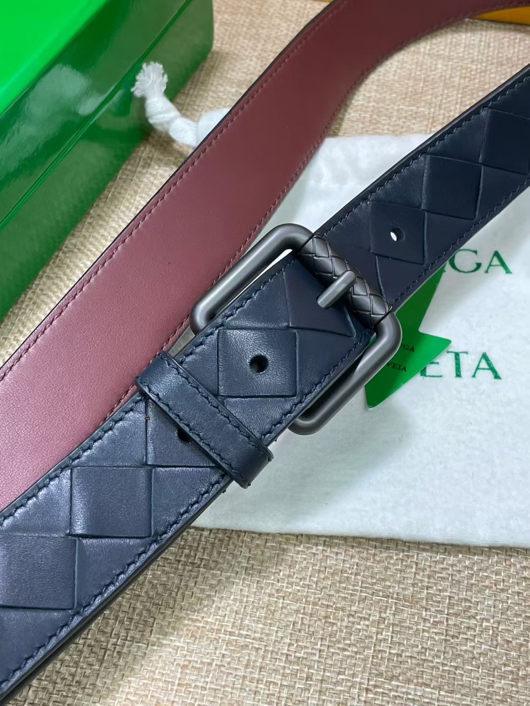 Bottega Veneta 보테가베네타 보테가 베네타 인트레치아토 송아지가죽 벨트 7