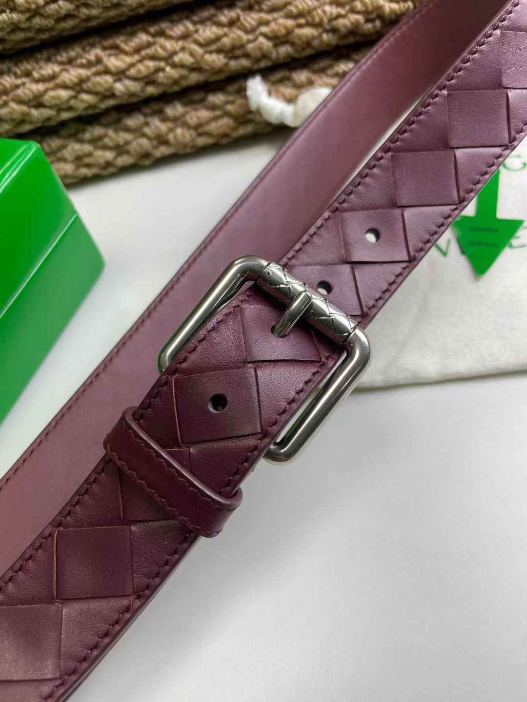 Bottega Veneta 보테가베네타 보테가 베네타 수공编织 소가죽 벨트 2