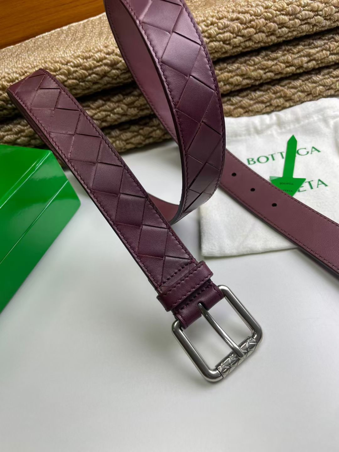 Bottega Veneta 보테가베네타 보테가 베네타 수공编织 소가죽 벨트 5