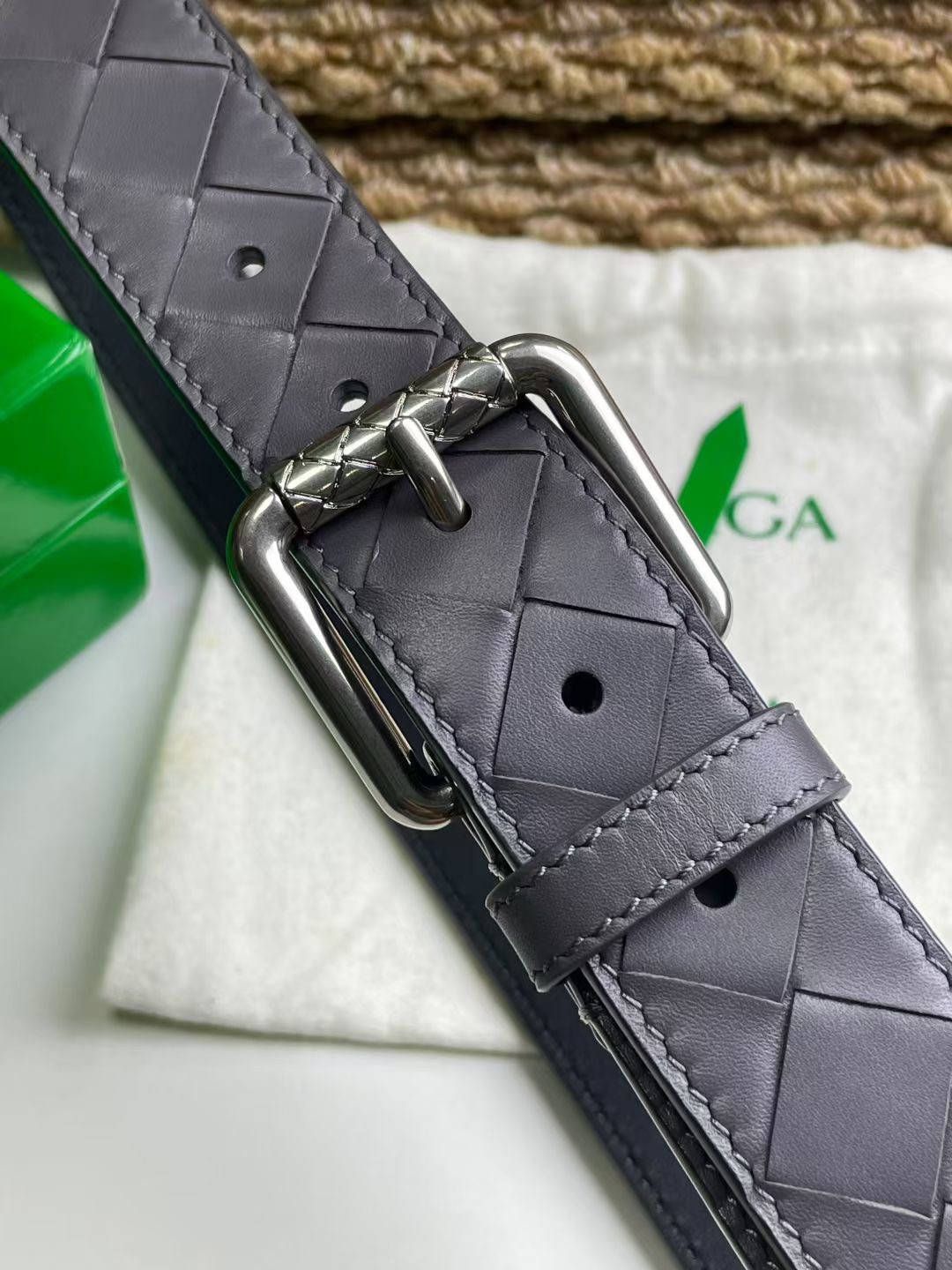 Bottega Veneta 보테가베네타 보테가 베네타 수공编织 소가죽 벨트 7