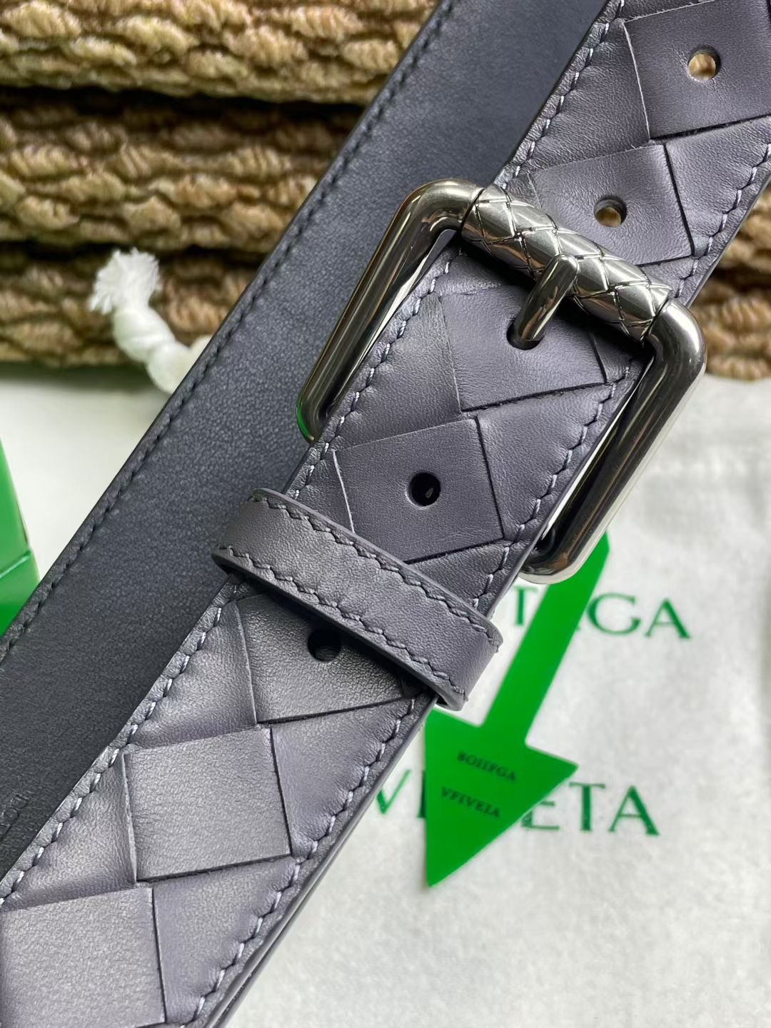 Bottega Veneta 보테가베네타 보테가 베네타 수공编织 소가죽 벨트 8