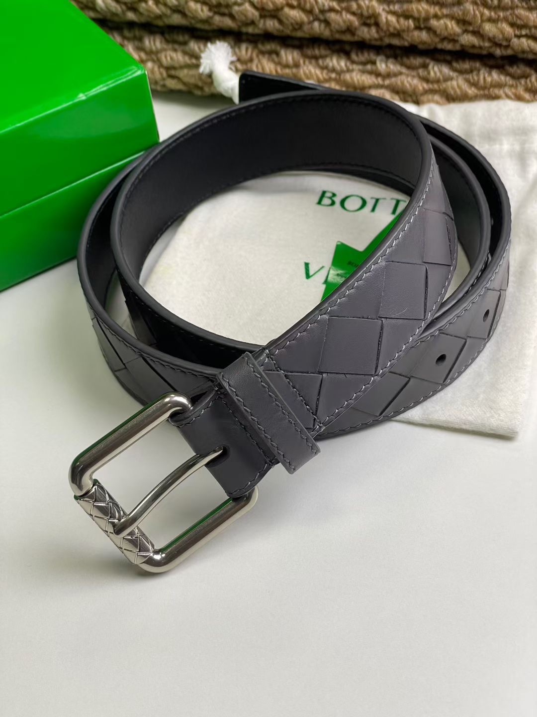 Bottega Veneta 보테가베네타 보테가 베네타 수공编织 소가죽 벨트 10