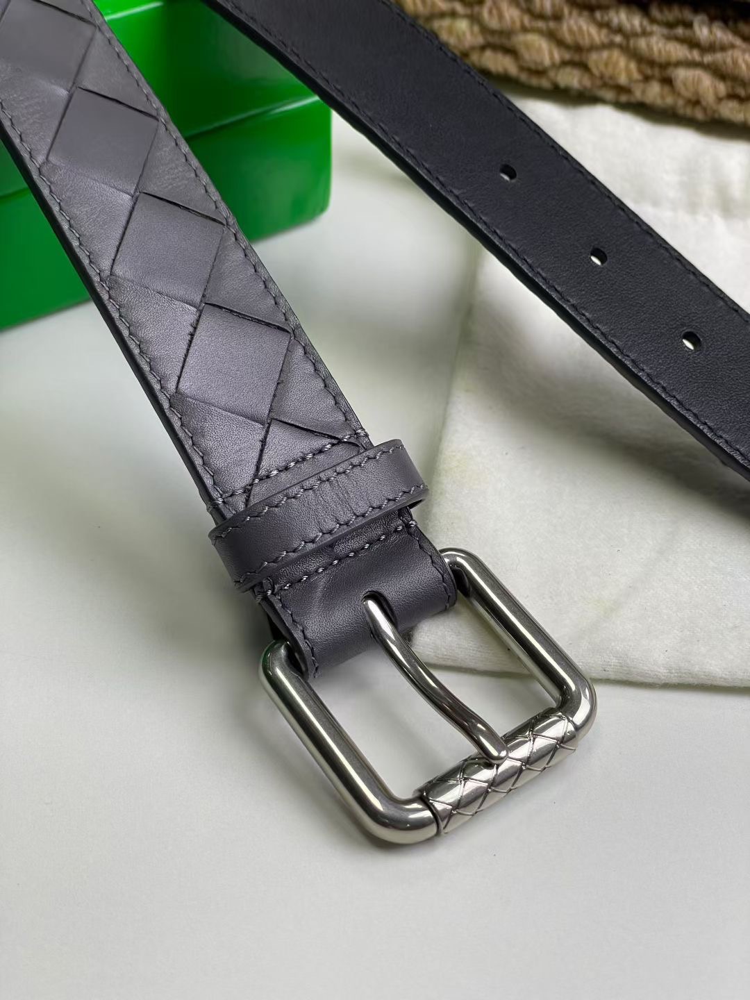 Bottega Veneta 보테가베네타 보테가 베네타 수공编织 소가죽 벨트 11