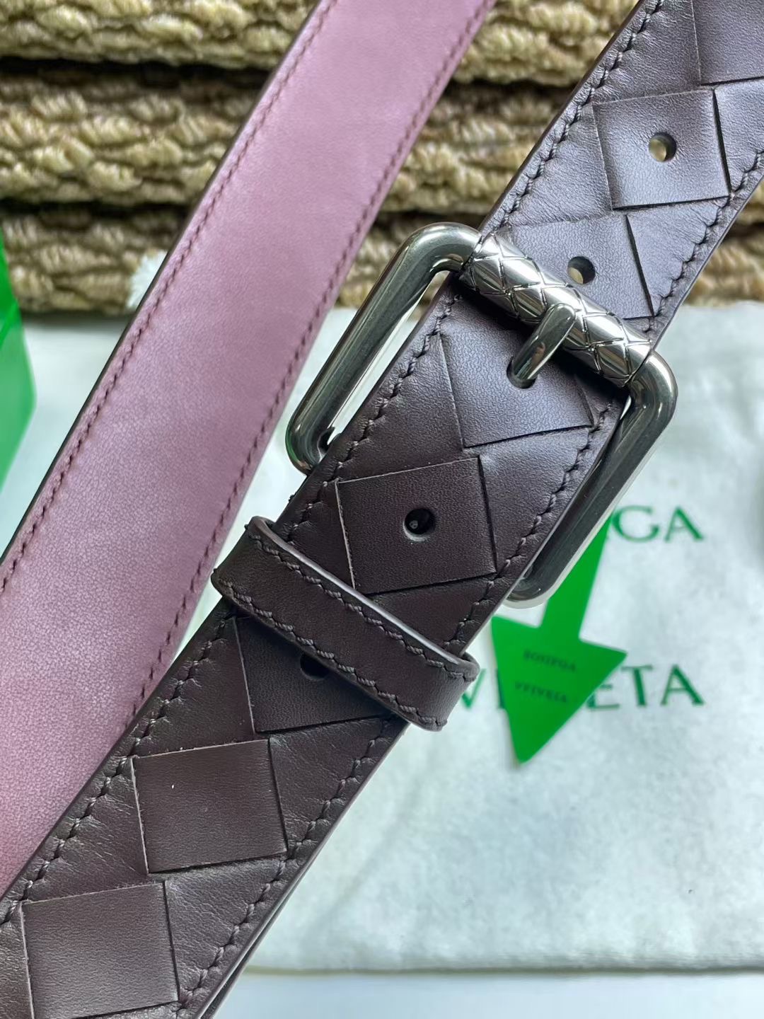 Bottega Veneta 보테가베네타 보테가 베네타 수공编织 소가죽 벨트 2