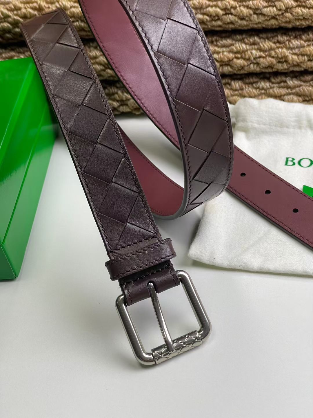Bottega Veneta 보테가베네타 보테가 베네타 수공编织 소가죽 벨트 5