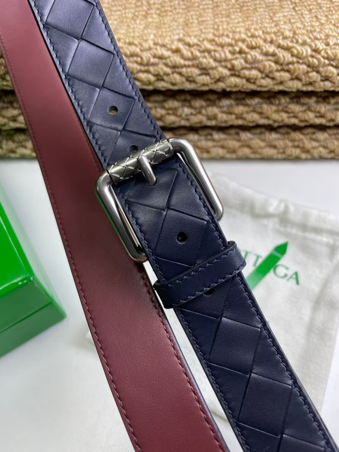 Bottega Veneta 보테가베네타 보테가 베네타 수공编织 소가죽 벨트 7