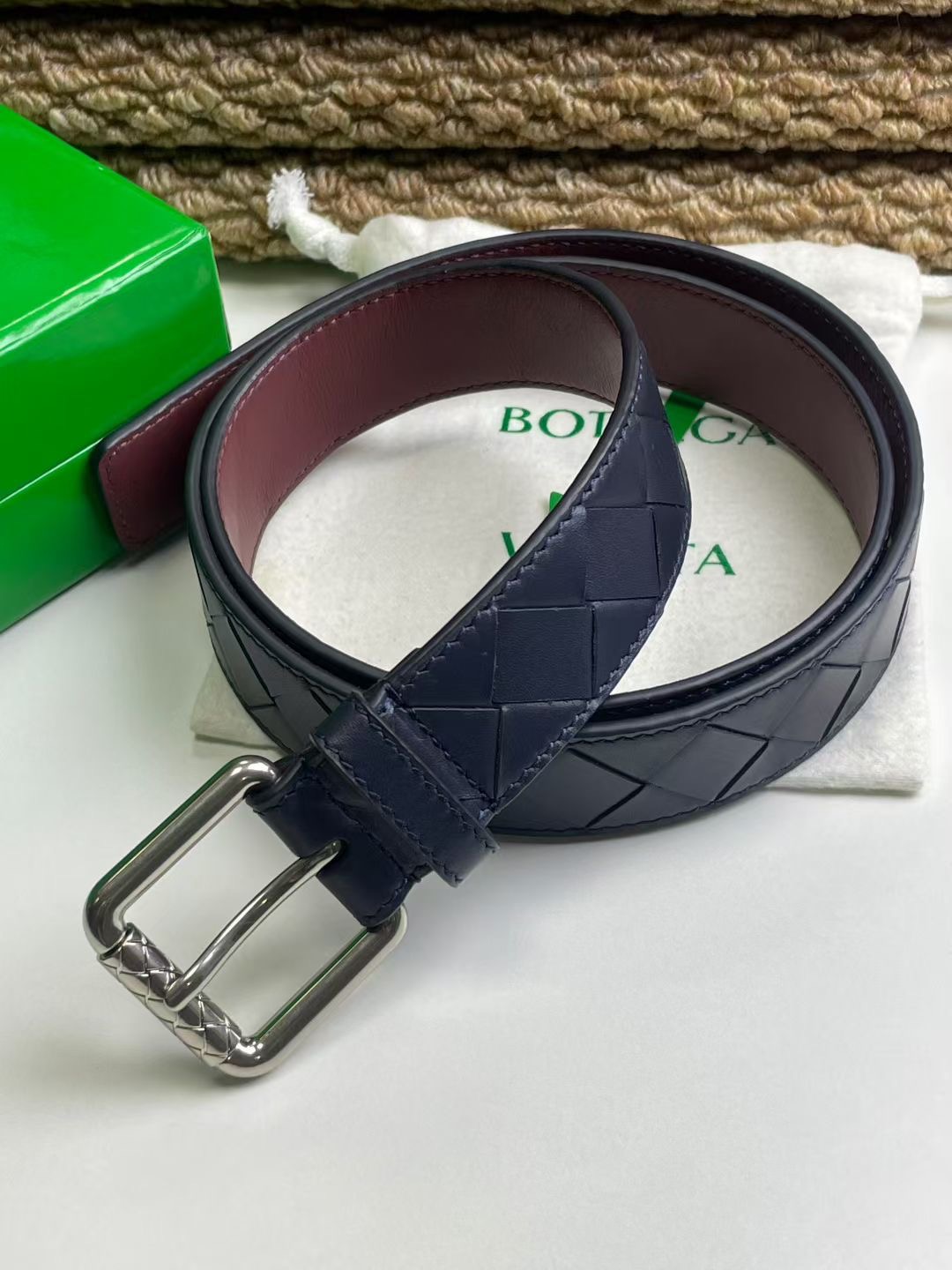 Bottega Veneta 보테가베네타 보테가 베네타 수공编织 소가죽 벨트 10