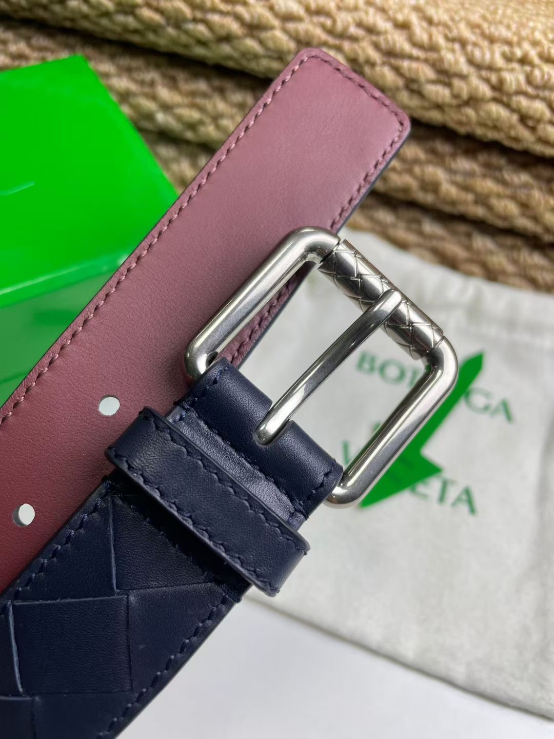 Bottega Veneta 보테가베네타 보테가 베네타 수공编织 소가죽 벨트 12