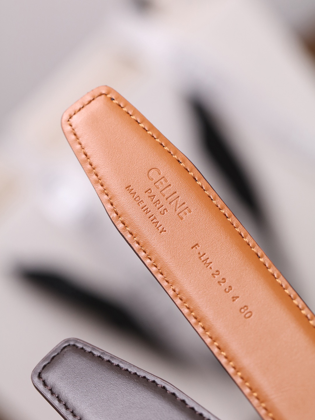 CELINE 셀린느 트리옴프 25mm 여성 소가죽 벨트 7