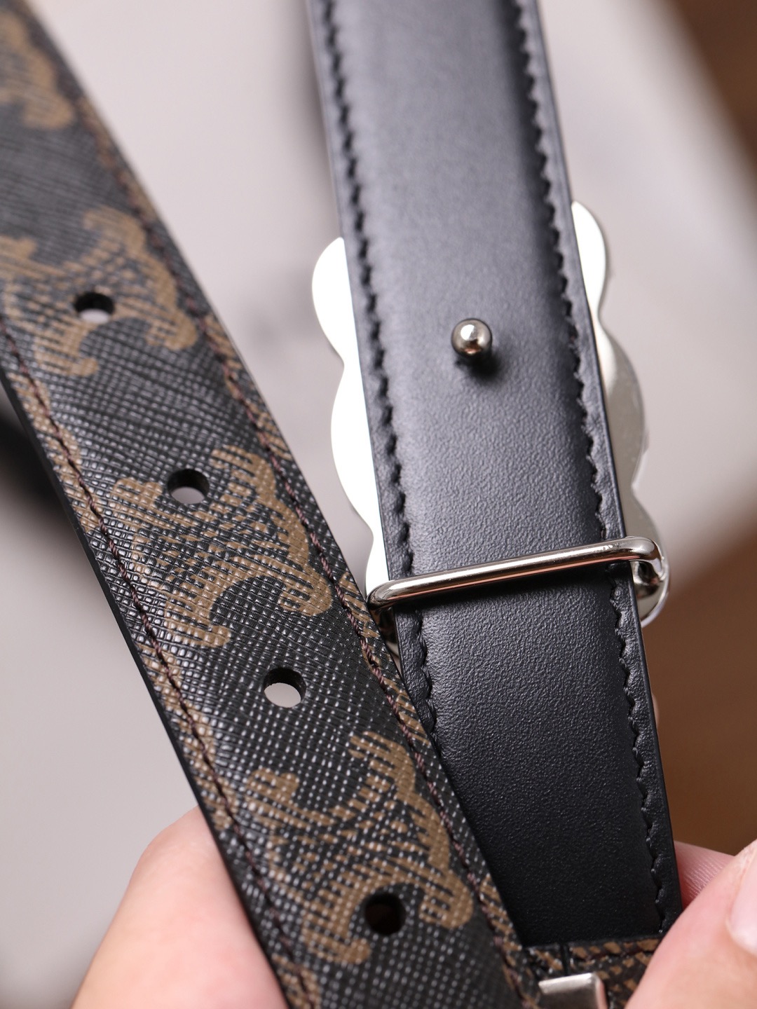 CELINE 셀린느 트리옴프 25mm 여성 소가죽 벨트 7